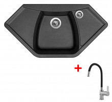 Sinks NAIKY 980 Metalblack + Flexia 